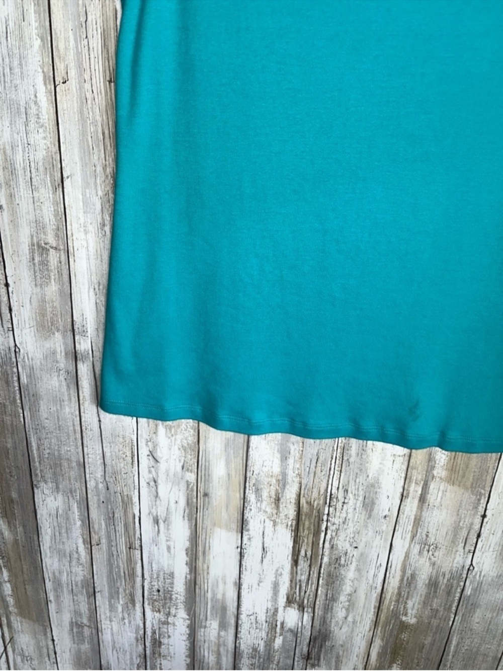 Talbots Teal Sleeveless Cotton Tank Top Women’s M - Picture 4 of 4